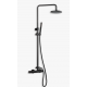 Ντουζιέρα 2 Εξόδων Eurorama Eletta Tecno 167065-400 Μαύρο Matt